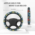 thumbnail image 5 of Kll Car Steering Wheel Cover, Universal 15 Inch, Soft Elastic And Comfortable,Car Accessories Decorations-Vehicles Cartoon With Funny Drivers, 5 of 7