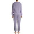 thumbnail image 2 of Lissome Women's and Women's Plus L/S French Terry 2-Piece PJ Set, 2 of 6