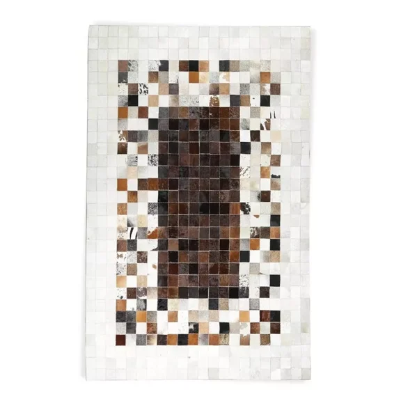 Cowhide Patchwork Rug Black White Area Rugs Carpet Home Decor Cow Skin Rug Multi Color