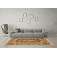 thumbnail image 3 of Ahgly Company Indoor Rectangle Medallion Brown Traditional Area Rugs, 7' x 9', 3 of 4