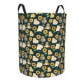 thumbnail image 2 of Daiia Bear Sunflower Round Laundry Basket with Handles Thickened Waterproof Circular hamper,Dirty Clothes Storage Basket for Bedroom,Bathroom,College Dorm-Small, 2 of 8