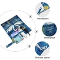 thumbnail image 4 of 2 Pack Wet Dry Bags,Dark Celestial Swans Waterproof Reusable Dual Zipper Bags for Swimwear, Gym Clothes, Toiletries, Baby Diapers, 4 of 8