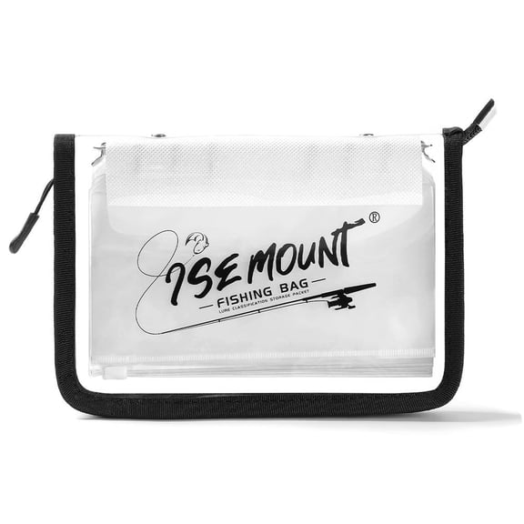 Soft Lure Pouch, A6 Binder Pages for Fishing Tackle Organizer, Clear Storage Bag