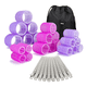 thumbnail image 1 of 33 pzs Rulos Tubos Plástica Para Cabello Autoadheribles Belug, Multicolor, 1 of 5