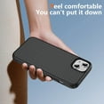 thumbnail image 4 of Allytechgroup Slim Carbon Fiber Texture Phone Case for Apple iPhone 15, Shockproof Soft TPU Bumper, Raised Edge Camera and Screen Protection, Lightweight Anti-Slip Cover, Black, 4 of 8