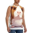 thumbnail image 2 of Pofeuu Cartoon Guinea Pig Print Men's Muscle T-Shirt, Sleeveless, Muscle Tank, Classic Muscle Tee Top For Men Casual Sleeveless Muscle T-Shirt Trendy Clothes-3X-Large, 2 of 7