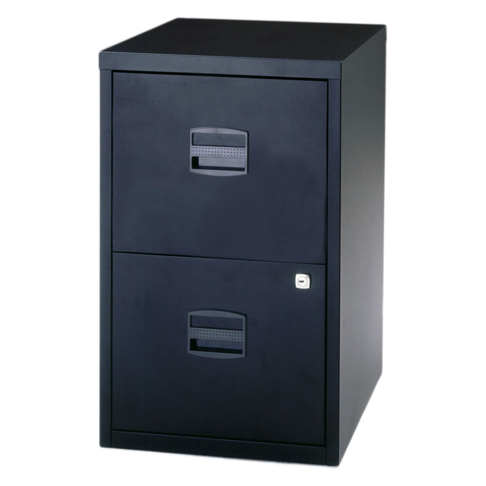 Bisley Two Drawer Home File Cabinet Black Walmart Com