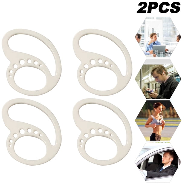 Likrtyny 1 Par Tapones para Los Oídos Silicona Compatibles Con Gancho Protector Antipérdida (blanco)
