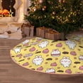 thumbnail image 5 of Fotbe Rabbit Hunger Pattern Christmas Tree Skirt, Tree Skirts Plush Christmas Decorations, Christmas Tree Skirts Xmas Decorations Holiday Party Decor-30", 5 of 6