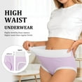thumbnail image 5 of Loritta Secret 5-Pack High Waist Seamless Panties , Soft Breathable Full Coverage Womens Underwear S-2XL, 5 of 6