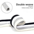 thumbnail image 6 of 27 Yards Grey Flat Drawstring Cord Replacement Double Layer Soft Drawstring Cotton Draw Cord for Garment Accessories, 6 of 9