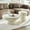 Cream, variant on Living Room Fiberglass Matte Rocks Table, 42.33'' Elliptical, No Assembly Process Elliptical Rocks, Required For Home Use