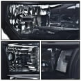 thumbnail image 3 of PIT66 Headlights, Fit for 2015 2016 2017 Ford F-150 F150 Replacement Headlights Head Lamps Left+Right Pair Headlamp Assembly Smooky Lens Black Housing Clear Reflector, 3 of 6