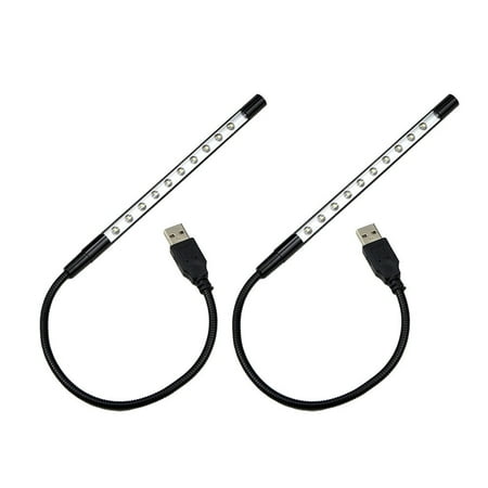 UPC: 0686557736717 | US2-4Pc Portable 10 LED USB Light Flexible Lamp for Reading Notebook Laptop Plug