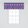 thumbnail image 2 of Ambesonne Aztec Window Valance, Modern Inspire Ornate Pattern, 54" X 18", Fuchsia Pale Peach, 2 of 3