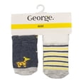 thumbnail image 1 of Set de calcetínes George Faltan fotos Unisex con Diseño de Jirafa Multicolor 3 Pares Talla 0-6m, 1 of 4