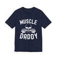thumbnail image 3 of Muscle Daddy Weightlifter skeleton barbell dad bodybuilder Unisex T-shirt, 3 of 7