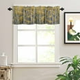 thumbnail image 2 of Fall Forest Valances for Windows Watercolor Yellow Tree Nature Photo Rod Pocket Curtain Valance Window Treatment Short Curtains for Kitchen Living Room, 54"x18", 2 of 5