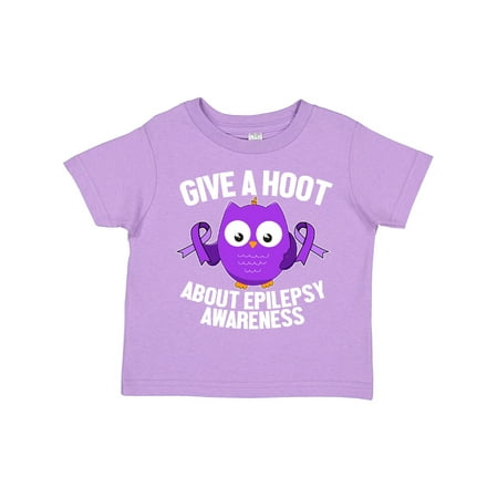 

Inktastic Give a Hoot About Epilepsy Awareness with Cute Owl Gift Toddler Boy or Toddler Girl T-Shirt