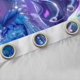 thumbnail image 4 of Manfei Cute Mermaid Princess Curtains Pack of 2 (42x84 Each),Watercolor Magic Animal Curtains Blackout,Purple Blue Bedroom Curtains For Girls Kids,Ultra Soft Home Decor, 4 of 6