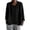 Black, variant on Cotton Linen Jackets for Women Casual Lapel Single Breasted Long Sleeve Coats Summer Trendy Shacket