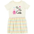 thumbnail image 3 of Inktastic Tu Tu Cute Ballet Dancing Shoes Girls Toddler Dress, 3 of 5