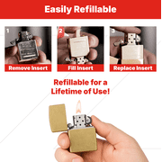 Zippo Classic Street Brass Pocket Lighter