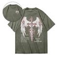 thumbnail image 2 of Womens Short Sleeve Tunic Top Graphic Tee For Distressed Casual Crewneck T Shirt Printed Fashion Clothes, 2 of 5