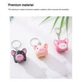 thumbnail image 3 of Xingzhi Pig Keyring Key Chain Bag Pendent Lamp Multipurpose Multicolored Ornament Metal Buckle DIY Prop Funny Keys Organizer Skin Color Flat Ring, 3 of 6