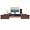 Brown, variant on Wall Mounted Desk, Floating Wall Organizer with Pull Out Drawer, 15.5" D x 60" W x 9.5" H, Space-Saving Wall Organizer Computer Desk for Home Office (Black)
