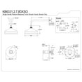 thumbnail image 2 of Kingston Brass KB6331DXSO Concord Single-Handle Pressure Balanced Shower Faucet, Polished Chrome, 2 of 4