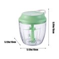 thumbnail image 3 of Xecvkr Mini Garlic Chopper Manual Pull Cord Food Processor Home Easy Clean S Shaped Blades for Vegetables Party Compact Portable 3.34x2.75in 1 Pc, 3 of 6