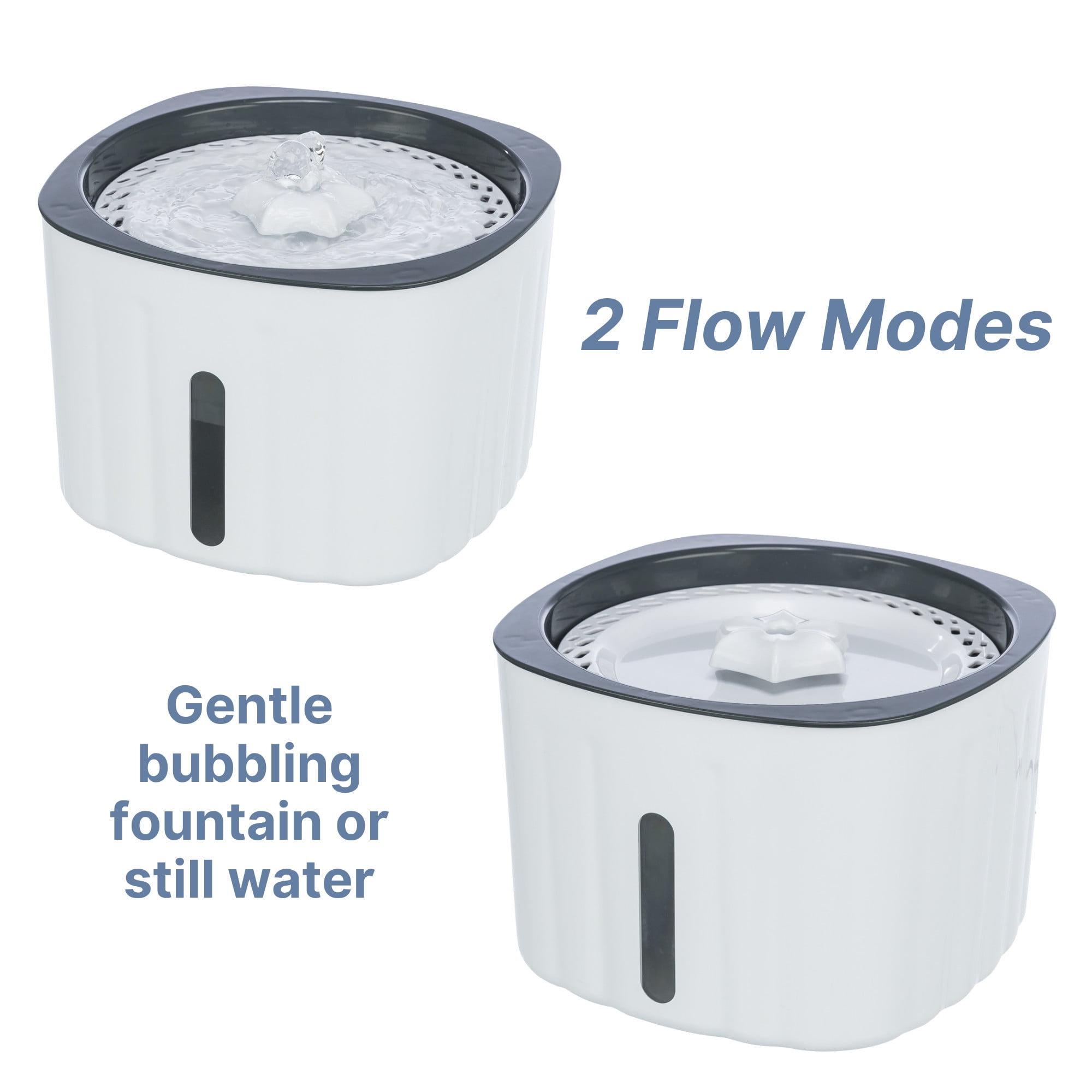TRIXIE Flower Drinking Fountain for Dogs and Cats, 68oz Automatic Water Dispenser