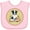 AD-Pink, variant on Inktastic Border Collie Book Lover Girls Baby Bib