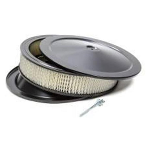 Specialty Chrome 14 x 3 in. Air Cleaner - Black