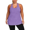 thumbnail image 2 of GHIIYER Plus Size Workout Tops for Women Sleevless Racerback Vest Top Athletic Yoga Running Shirts Size 5XL, 2 of 6
