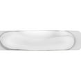 thumbnail image 3 of 14K White Gold 5mm Half-Round Band (Size 7) Made In United States whr050-7, 3 of 5