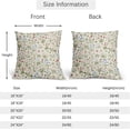 thumbnail image 4 of Vitage Floral Pillow Covers 20x20 Set of 2 Spring Green Red Cream Pattern Rustic Decorative Outdoor Farmhouse Zipper Flower Linen Pillowcases Decorations Throw Cushion Cover Decor for Couch Sofa Bed, 4 of 4