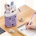 thumbnail image 5 of Estuche para lápices de pie, portalápices telescópico lindo, bolsa de papelería Kawaii, bolsa de cosméticos de maquillaje, 2 uds., 5 of 5