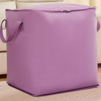 KOYPTL Heavy Duty Storage Bag with Reinforced Handles Extra Large Capacity Moving Bags for Clothes Christmas Decoration Waterproof Organizer Tote Bag Thickened Double Zipper Purple