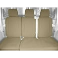 thumbnail image 2 of CalTrend Rear 60/40 Split Back & Solid Cushion Faux Leather Seat Covers for 2011-2012 Nissan LEAF - NS148-05LX Sandstone Insert and Trim, 2 of 3