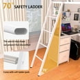 thumbnail image 6 of Loft Bed Twin Size with L-Shaped Desk, LED Lights, Charging Station, Metal Loft Bed Frame with Storage Shelves, Pegboards and 3 Drawers, High Safety Guard, Widened Ladder, No Box Spring Needed, 6 of 9
