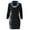 Blue-C, variant on Penkiiy Scarf Dress For Women Dress For Women Plaid Button Collar Drawstring Stitching Tops Tunic Casual Long Sleeve Pullover Shirts Blue Dress