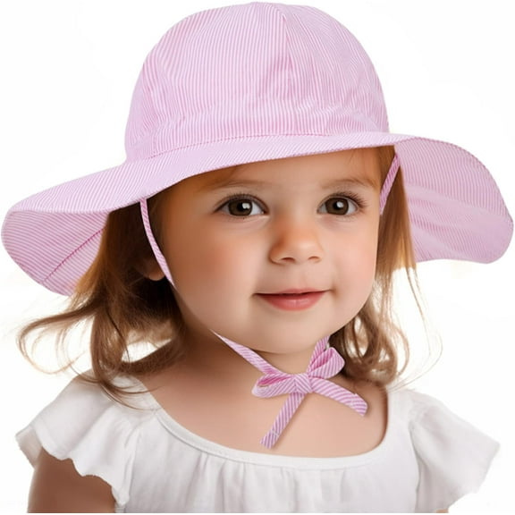 Baby Sun Hat UPF 50 Toddler Sun Protection Bucket Hats for Boys Girls Infant Wide Brim Beach Hat Baby Bucket Hat 0-4T