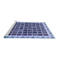 thumbnail image 2 of Ahgly Company Machine Washable Indoor Square Abstract Blue Modern Area Rugs, 8' Square, 2 of 4