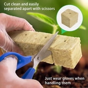 50 Pcs Rock Wool Grow Cubes for Cuttings Cloning Plants Propagation Starting Hydroponic Grow Media Rooting Cuttings