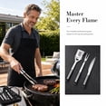 thumbnail image 6 of 15 Pcs Stainless Steel Grill Utensils Set, BBQ Tools Set with Storage Bag Grilling Accessories for Outdoor Cooking, 6 of 11