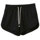 thumbnail image 1 of Women Workout Yoga Shorts Dolphin Hem Drawstring Solid Sport Booty Hot Pants Gray M, 1 of 5