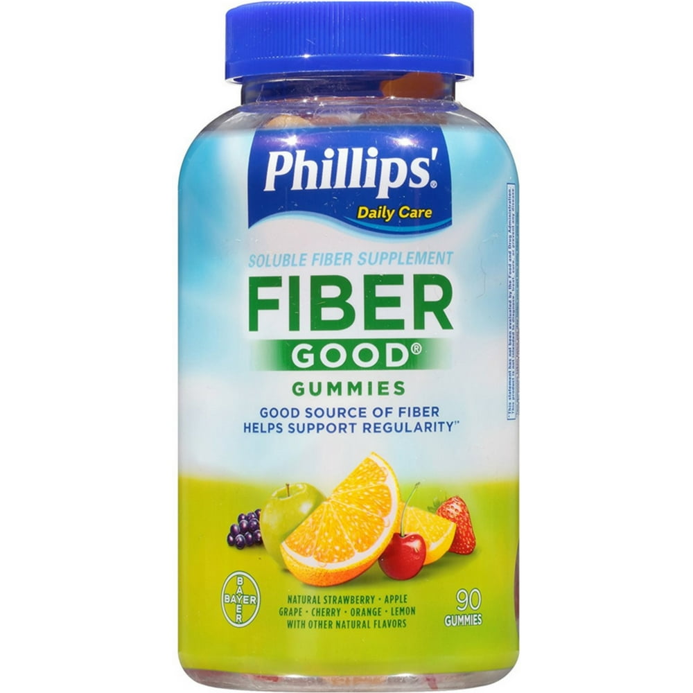 2 Pack Phillips' Fiber Good Gummies, Assorted Flavors 90 ea Walmart
