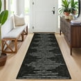 thumbnail image 2 of FairOnly Non Slip Stirped Black 2'x6'Runner Rugs for Kitchen Soft Low Pile Foldable Floor Cover for Bathroom Entrance, 2 of 7